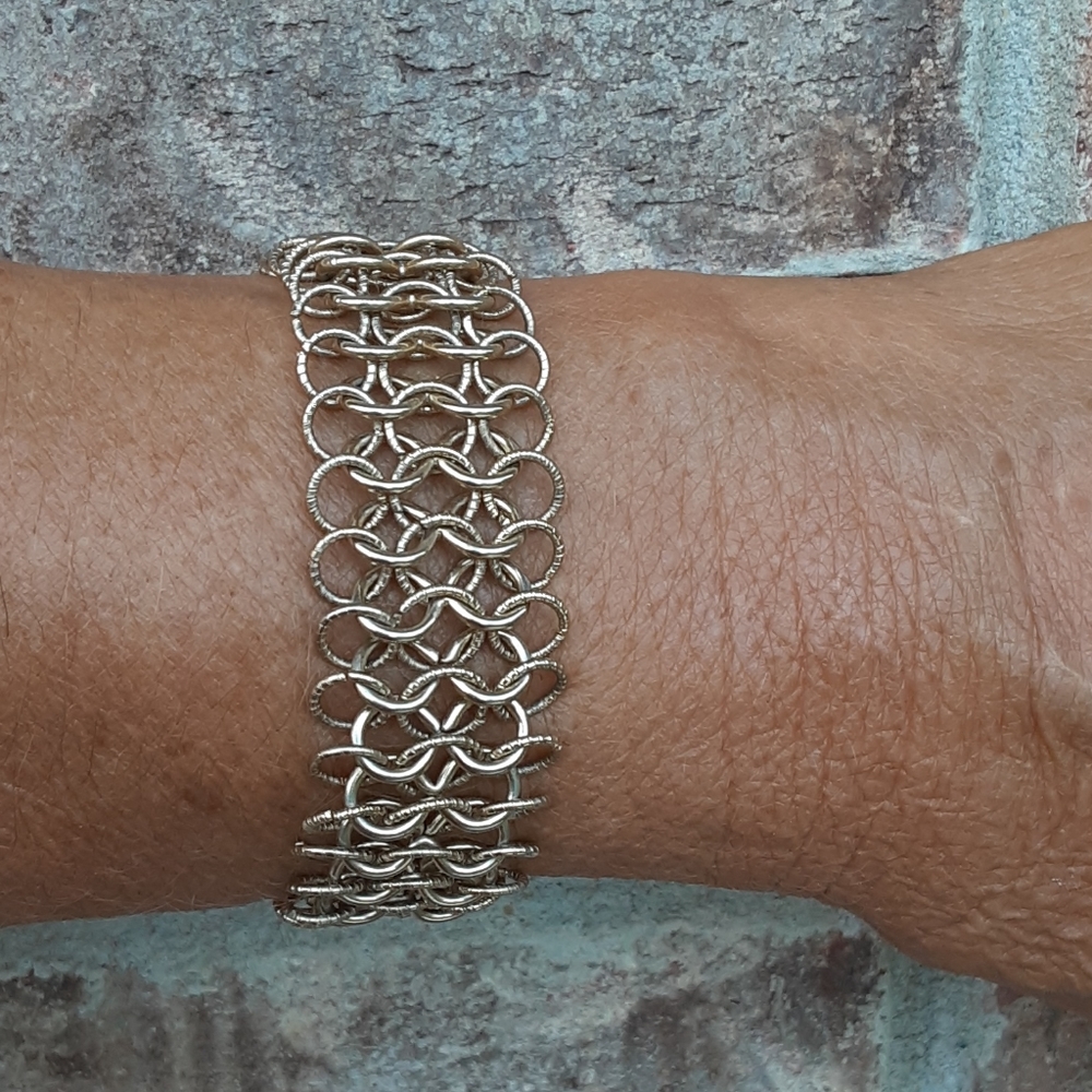 Vintage multi chain gold bracelet